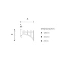 Support mural pour cour - 60 mm OD (BT401)
