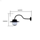 Copper farmyard wall light 0.49m (H066C)