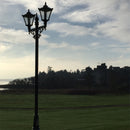 Victorian style large double headed lamp post 3.3m (H032)