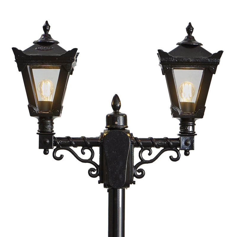 Victorian style medium double headed lamp post 2.47m (H036)