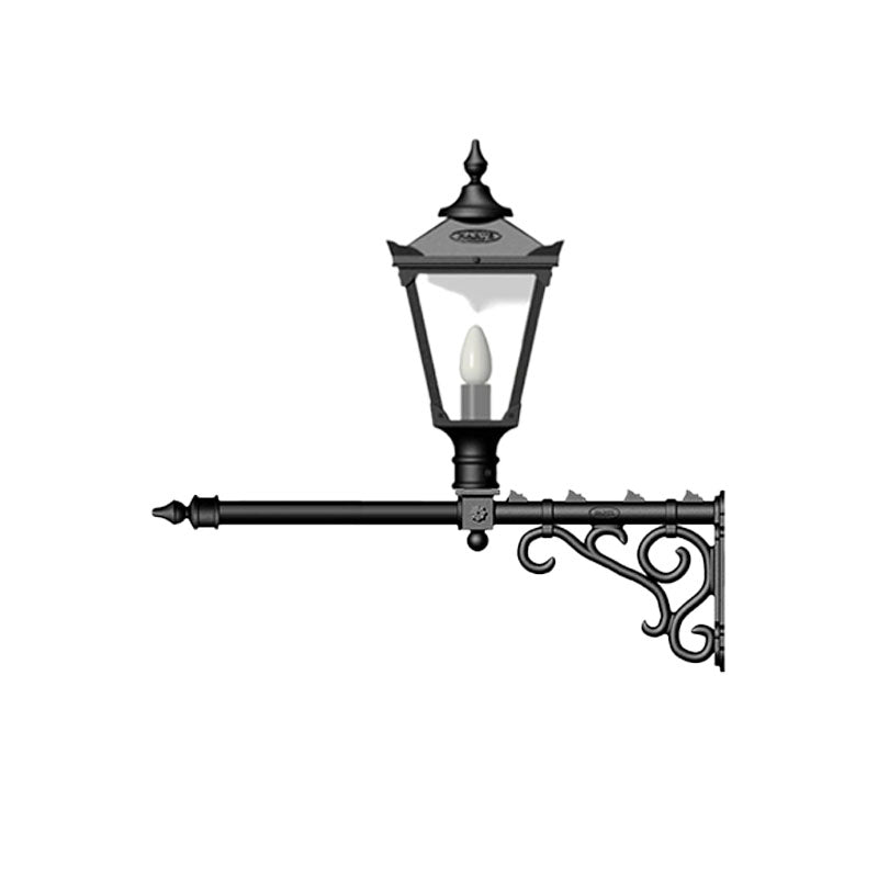 Victorian wall light with extension 0.97m (H042) Harte Outdoor