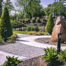 Decorative bollard light in cast iron with a frosted lens 0.95m in height.