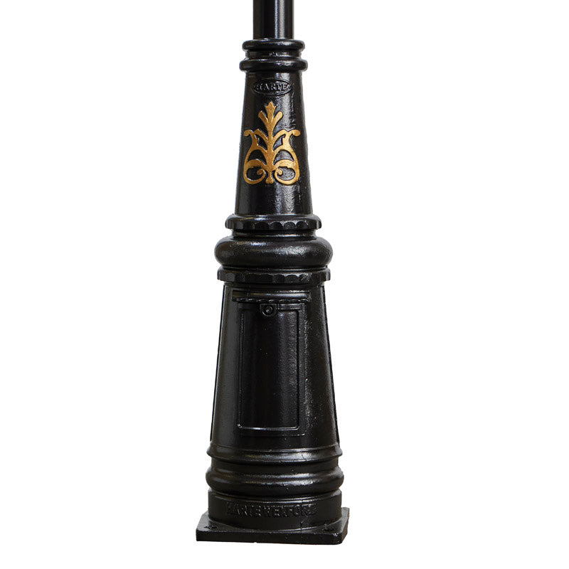 Victorian globe lamp post in cast iron 3.6m (H201)