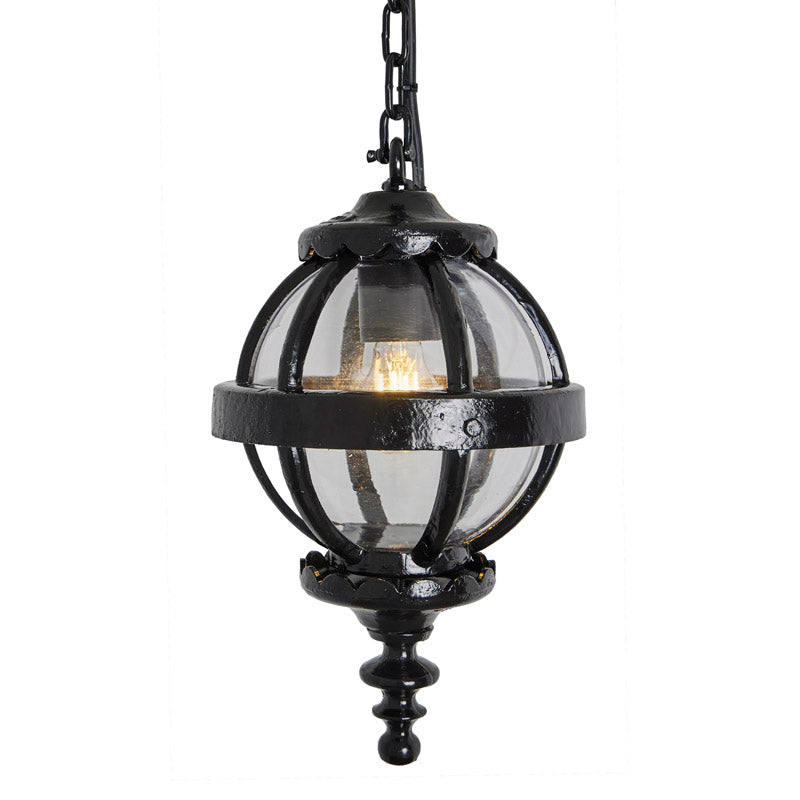 Victorian globe hanging light with chain 0.35m (H223)