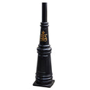 Victorian style globe lamp post double headed in cast iron 3.4m (H232)