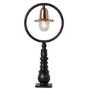 Copper railway style pedestal light in cast iron 0.75m (H309C)