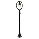 Classic railway style lamp post in cast iron and steel 1.49m (H314)