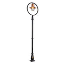 Copper railway style lamp post in cast iron and steel 2.73m (H316C)