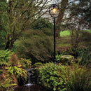 Classic railway style lamp post in cast iron and steel 2.43m in height.