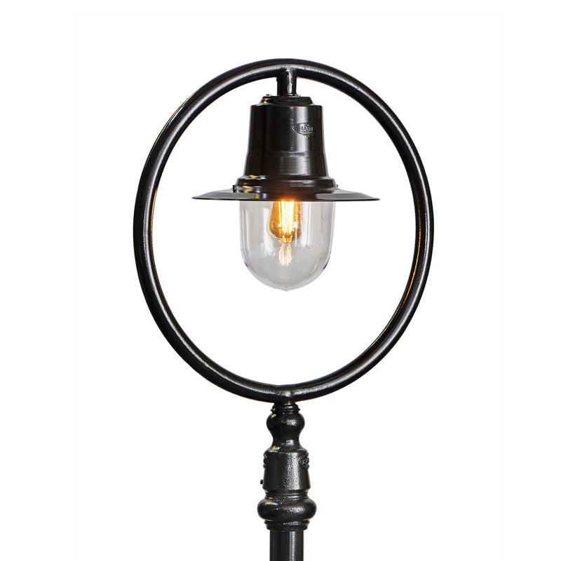Classic railway style lamp post in cast iron and steel 2.43m (H317)