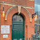 Copper railway style wall light in cast iron and steel 0.62m (H341C)