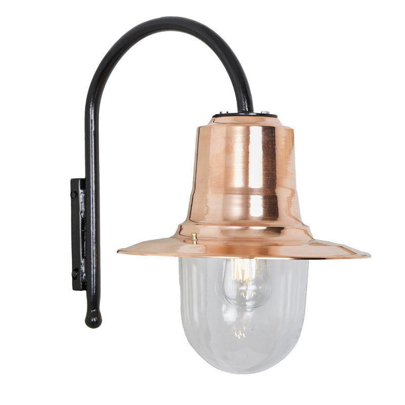 Vintage tear drop wall light in copper and 0.46m (H345C)