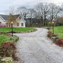 Georgian style lamp post in cast iron and steel 2.21m (H407)