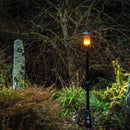 Georgian style lamp post in cast iron and steel 2.21m in height.