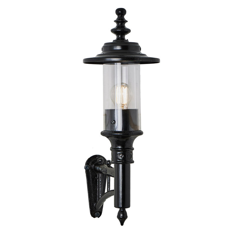 Georgian style wall light in cast iron and steel 0.58m (H443)