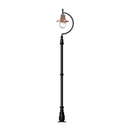 Vintage tear drop lamp post in copper, cast iron and steel 2.5m (H507C)