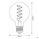 LED Golden Light Bulb Globe E27 4W 1800K (BBC05)