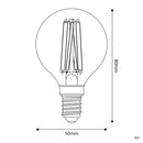 LED Porcelain Effect Light Bulb E14 2.5W 1800K (BBP01)