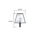 Contemporary pier light in galvanised steel 0.53m in height.