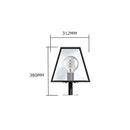 Contemporary pier light in galvanised steel 0.38m in height.