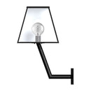 Contemporary wall light in galvanised steel with wall bracket 0.78m in height.