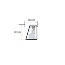Contemporary bulkhead wall light in galvanised steel 0.29m in height.
