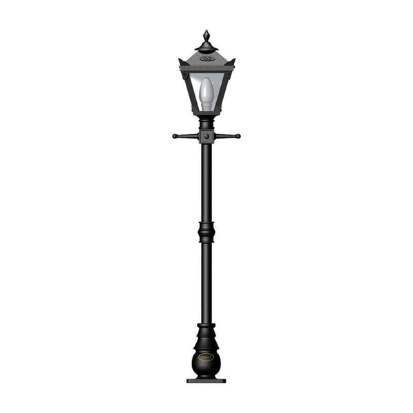 Victorian traditional cast iron lamp post 1.4m in height.