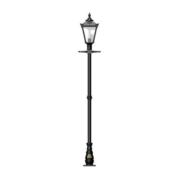 Victorian traditional cast iron lamp post 2.6m in height.