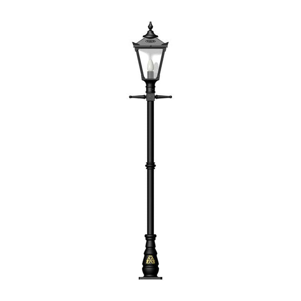 Victorian traditional cast iron lamp post 2.3m in height.