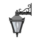 Victorian traditional cast iron downturned wall light 0.48m in height.
