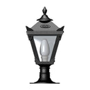 Victorian traditional cast iron pier light 0.4m in height for flat pier caps.