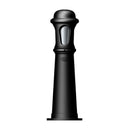 Decorative bollard light in cast iron with a frosted lens 0.7m in height.