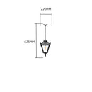 Victorian traditional hanging lantern 0.33m in height.