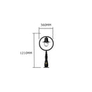 Classic railway style pedestal light in cast iron and steel 1.21m in height.