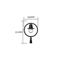 Classic railway style pier light in cast iron and steel 0.81m in height.