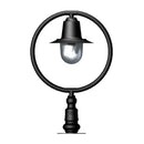 Classic railway style pier light in cast iron and steel 0.52m in height.