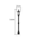 Georgian style lamp post in cast iron and steel 1.39m in height.