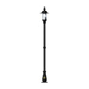 Georgian style lamp post in cast iron and steel 2.55m in height.