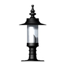 Georgian style pier light in cast iron and steel 0.65m in height for flat piers.