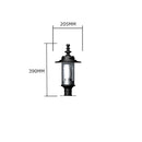 Georgian style pier light in cast iron and steel 0.39m in height.
