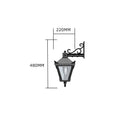 Victorian traditional cast iron downturned wall light 0.48m in height.