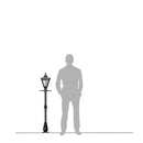 Victorian traditional cast iron lamp post 1.4m in height.