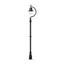 Vintage tear drop lamp post in cast iron and steel 2.8m in height.