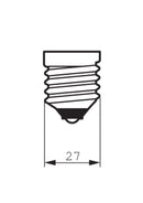 LED Clear Light Bulb 17W Warm white E27 (MLED17W)