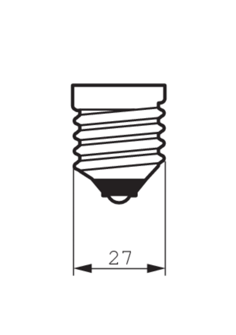 LED-Glühbirne, klar, 17 W, warmweiß, E27 (MLED17W)