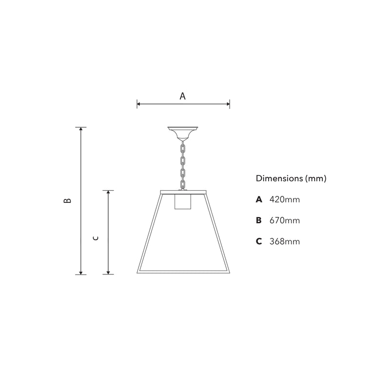 Lanterne suspendue contemporaine 0,29m (BH002)