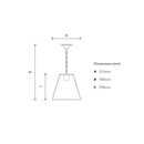 Contemporary hanging lantern 0.29m (BH02)