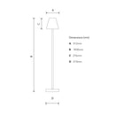 Contemporary lamp post in galvanised steel 1.8m (BR02)