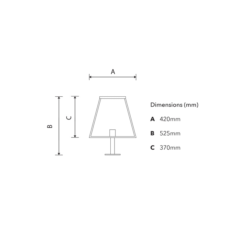 Contemporary pier light in galvanised steel 0.53m (BRP1)