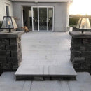 Contemporary pier light in galvanised steel 0.38m in height.